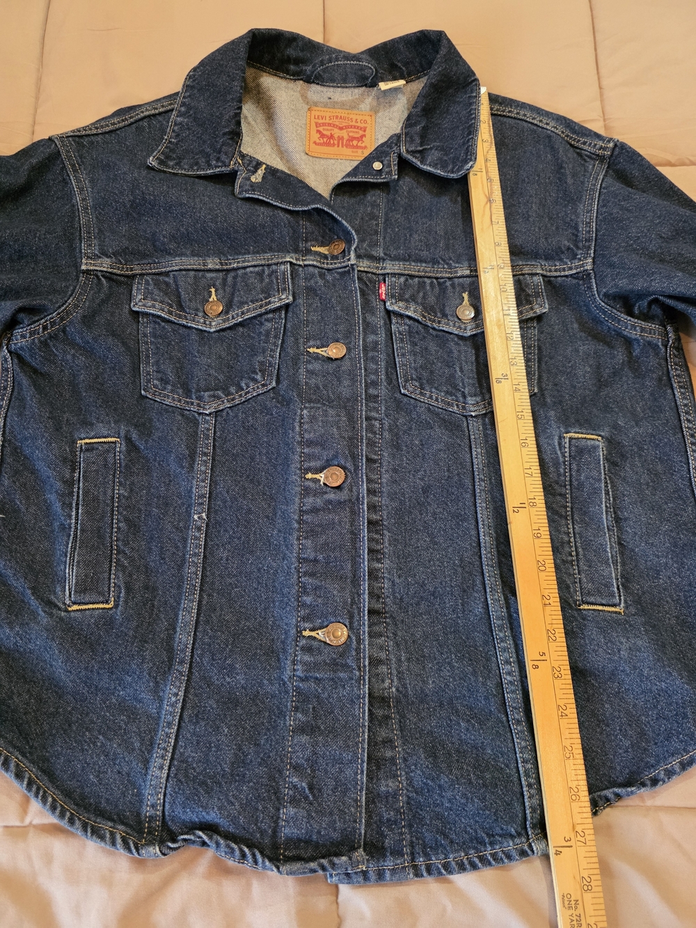 Levi's Dark Blue Denim Jean Jacket - Picture 4 of 14